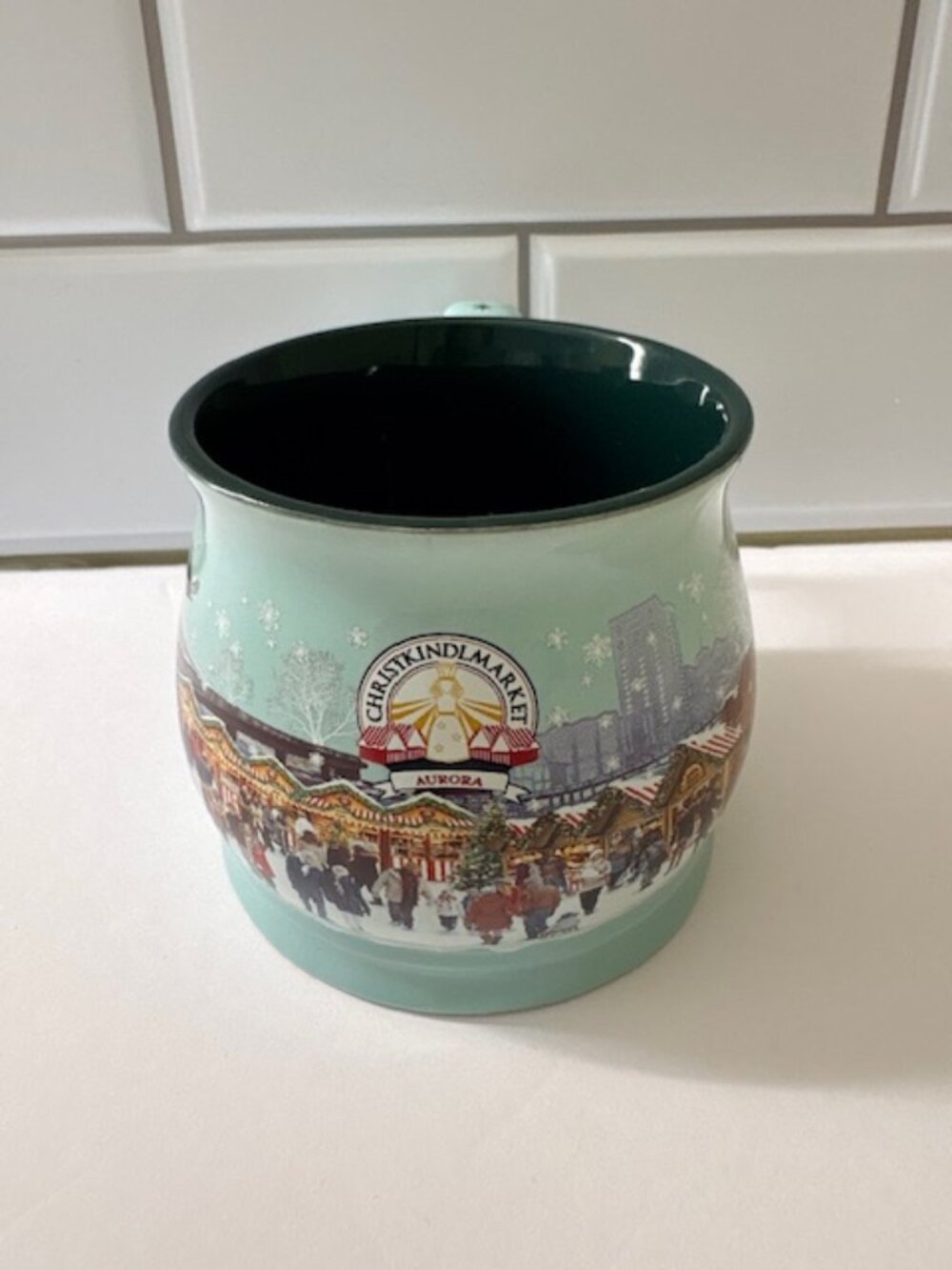 Christkindlmarket 2023 Collector Souvenir Mug Aurora Illinois Holiday Market EUC